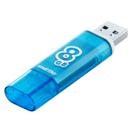 USB 2.0 накопитель Smartbuy 8GB Glossy series Blue (SB8GBGS-B) - 