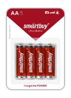 Батарейка алкалиновая Smartbuy LR6/4B (48/480)  (SBBA-2A04B)