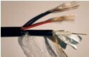 Коаксиальный кабель КВК черного цвета 2 жилы питания, 0,75 мм (КВК-П-2х0,75)