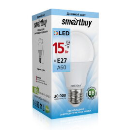 Светодиодная (LED) Лампа Smartbuy-A60-15W/4000/E27 - 