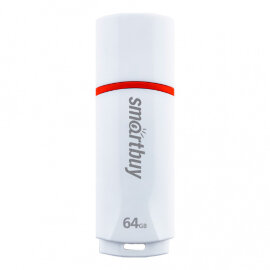 USB 2.0 накопитель Smartbuy 64GB Crown White (SB64GBCRW-W) - 