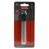 Лезвия сменные 9 мм, для ножей строительных, отлам., заостр. торец, 10 шт Smartbuy tools (SBT-SKT-9/