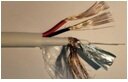 Коаксиальный кабель КВК белого цвета 2 жилы питания, 0,75 мм (КВК-П-2х0,75)