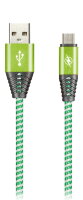 Дата-кабель Smartbuy Type C HEDGEHOG зеленый 2 А, 1 м (iK-3112HH green)