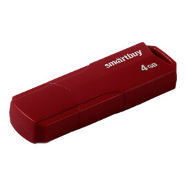 USB 2.0 накопитель SmartBuy 4GB CLUE Burgundy (SB4GBCLU-BG) - 