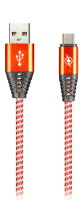 Дата-кабель Smartbuy Type C HEDGEHOG красный 2 А, 1 м (iK-3112HH red)