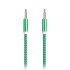 AUX кабель 3.5-3.5 мм (M-M), 1 м, зеленый, нейлоновая оплетка, (A-35-35 green)/100 - 