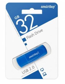 UFD 2.0 накопитель SmartBuy 032GB Scout Blue (SB032GB2SCB) - 