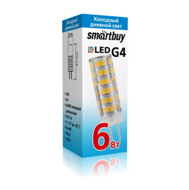 Светодиодная (LED) Лампа Smartbuy-G4-220V-6W/6400/G4 (SBL-G4220 6-64K) - 