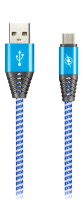 Дата-кабель Smartbuy Type C HEDGEHOG синий 2 А, 1 м (iK-3112HH blue)