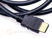 Шнур HDMI штекер - HDMI штекер 10м(с ферритами)"High Speed with Ethernet"(Полная 19+1 распайка)28AWG