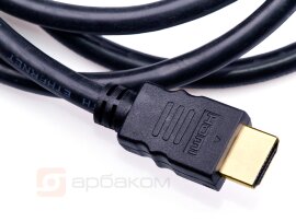 Шнур HDMI штекер - HDMI штекер 10м(с ферритами)"High Speed with Ethernet"(Полная 19+1 распайка)28AWG - 