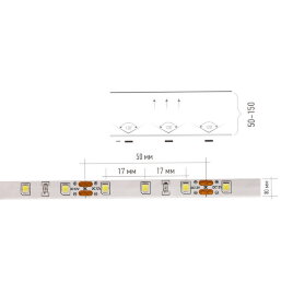 LED лента SMD 2835/60 Smartbuy-IP20-4.8W/CW 5 м. (SBL-IP20-4_8-CW) - 