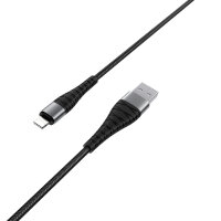 BOROFONE BX32 Черный кабель USB 5A (iOS Lighting) 1м