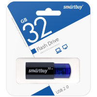 USB накопитель Smartbuy 32GB Click Black-Blue (SB32GBCL-B)