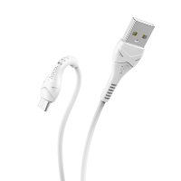 HOCO X37 Белый кабель USB 2.4A (microUSB) 1м