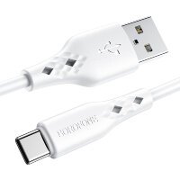 BOROFONE BX48 Белый кабель USB 3A (TYPE-C) 1м