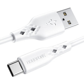 BOROFONE BX48 Белый кабель USB 3A (TYPE-C) 1м - 