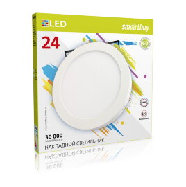 Накладной (LED) светильник Round SDL Smartbuy-24w/6500K/IP20 (SBL-RSDL-24-65K)/20 - 