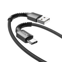 HOCO X71 Черный кабель USB 3A (TYPE-C) 1м