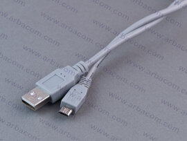Шнур USB-A штекер - USB-микро(micro) В штекер 1.8м (в ПЭ упаковке) - 