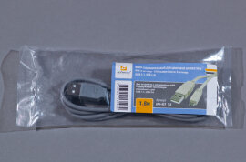 Шнур USB-A штекер - USB-микро(micro) В штекер 1.8м (в ПЭ упаковке) - 