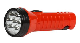 Аккумуляторный светодиодный фонарь 7 LED с прямой зарядкой Smartbuy, красный (SBF-95-R)/120 - 
