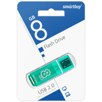USB 2.0 накопитель Smartbuy 8GB Glossy series Green (SB8GBGS-G)