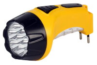Аккумуляторный светодиодный фонарь 7+8 LED с прямой зарядкой Smartbuy, желтый (SBF-88-Y)/60
