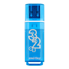 USB накопитель Smartbuy 32GB Glossy series Blue (SB32GBGS-B) - 
