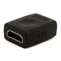 HDMI гнездо - HDMI гнездо (пластик-золото, ПВХ-упаковка) APP-360