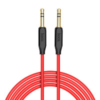 HOCO UPA11 Красный кабель аудио (Джек 3,5 мм на Джек 3,5 мм) 1м