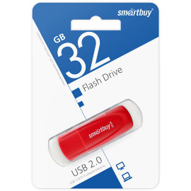 UFD 2.0 накопитель SmartBuy 032GB Scout Red (SB032GB2SCR) - 