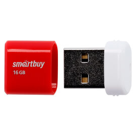 USB накопитель Smartbuy 16GB LARA Red (SB16GBLARA-R) - 