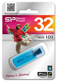USB накопитель Silicon Power 32GB Helios 101 blue - 