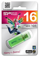 USB накопитель Silicon Power 16GB Helios 101 green