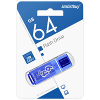 USB 3.0 накопитель Smartbuy 64GB Glossy series Dark Blue (SB64GBGS-DB)