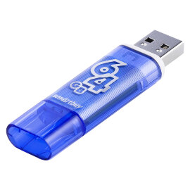 USB 3.0 накопитель Smartbuy 64GB Glossy series Dark Blue (SB64GBGS-DB) - 