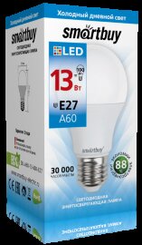 Светодиодная (LED) Лампа Smartbuy-A60-13W/6000 (SBL-A60-13-60K-E27) - 