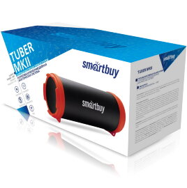 Акустическая система Smartbuy TUBER MKII, 6 Вт,Bluetooth,MP3-плеер, FM-радио, черн/крас(SBS-4300)/18 - 