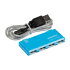 USB 2.0 Хаб Smartbuy 6110, 4 порта, голубой (SBHA-6110-B) - 
