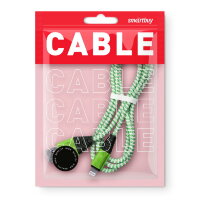 Дата-кабель Smartbuy 8pin HEDGEHOG зеленый 2 А, 1 м (iK-512HH green)/100
