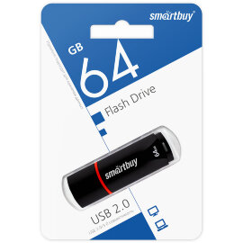 USB накопитель Smartbuy 64GB Crown Black (SB64GBCRW-K) - 