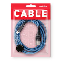 Дата-кабель Smartbuy USB - 8 pin, "карбон", экстрапрочный, 2.0 м, до 2А, синий (iK-520n-2 blue)