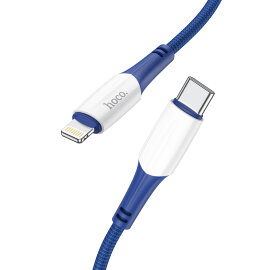 HOCO X70 Синий кабель PD20W (iOS Lighting-TYPE-C) 1м - 