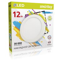 Накладной (LED) светильник Round SDL Smartbuy-12w/4000K/IP20 (SBL-RSDL-12-4K)/40