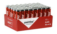 Батарейка алкалиновая Smartbuy LR03/40 bulk (40/960)  (SBBA-3A40S)