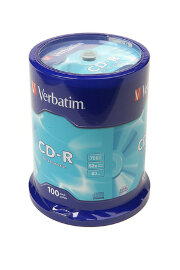 Записываемый компакт-диск Verbatim 43411 CD-R 80 52x DL CB/100 - 