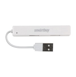 USB 2.0 Хаб Smartbuy 408, 4 порта, белый (SBHA-408-W) - 