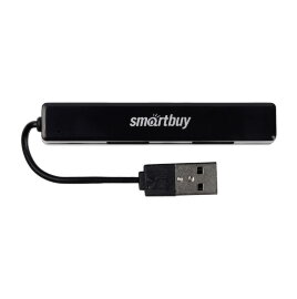 USB 2.0 Хаб Smartbuy 408, 4 порта, черный (SBHA-408-K) - 